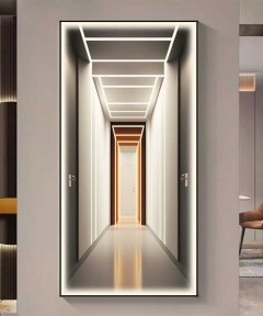 Black Frame 3D Effect Modern  Port Style With Lighting